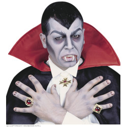 Súprava náhrdelníka a prsteňov Dracula